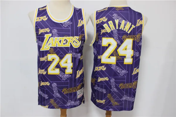 NBA 24 Purple Print Rockman tear tear tear limited edition retro 1:1 Quality
