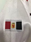 1999 Manchester United White 1:1 Retro Soccer Jersey