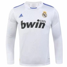 2010-2011 Retro Real Madrid Home Long Sleeve 1:1 Quality Soccer Jersey