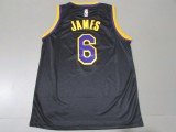 NBA Lakers # 6 James award black 1:1 Quality