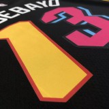 NBA Miami Heat ADEBAYO #13 Black Top Quality Hot Pressing 1:1 Quality