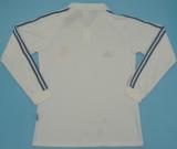 2001 Retro Real Madrid Home Long Sleeve 1:1 Quality Soccer Jersey