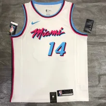 NBA Heat crew crew white No. 14 Hiro with chip 1:1 Quality