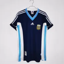 1998 Retro Argentina Away Retro Soccer Jersey
