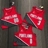 Trail Blazers McCOLLUM #３Jordan Red Top Quality Hot Pressing NBA 1:1 Quality