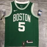 NBA Celtics Retro Green No.5 Garnett with chip 1:1 Quality