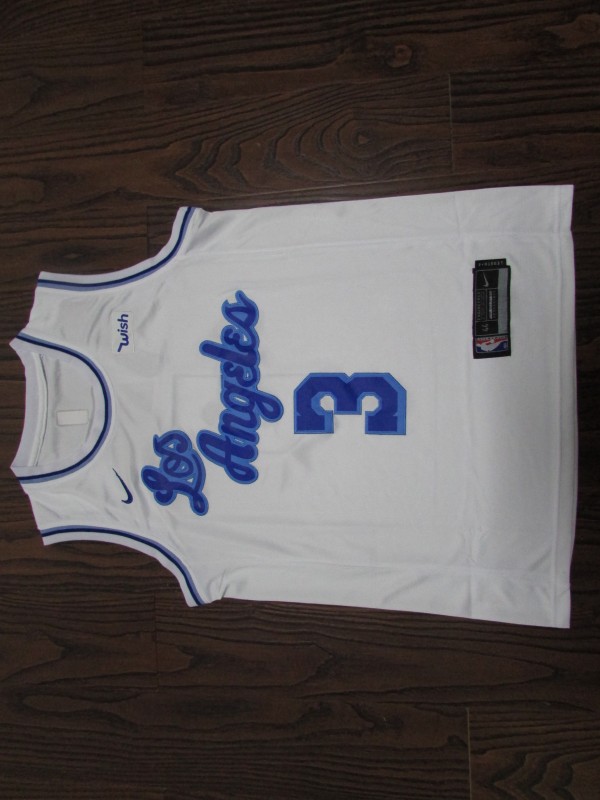 NBA New Laker Latin 3 Davis white 1:1 Quality