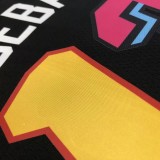 NBA Miami Heat ADEBAYO #13 Black Top Quality Hot Pressing 1:1 Quality