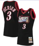 NBA Mitchell & ness76 3 Black 1:1 Quality