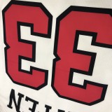 NBA Bulls crew neck white 33 with chip 1:1 Quality
