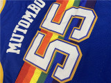 NBA Nuggets # 55 Mutombo snow mountain blue top Mesh Jersey 1:1 Quality