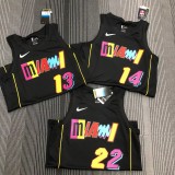 NBA Miami Heat HERRO #14 Black Top Quality Hot Pressing 1:1 Quality