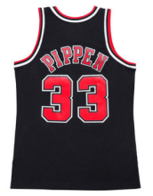 NBA Mitchell & Ness bull 33 black 1:1 Quality
