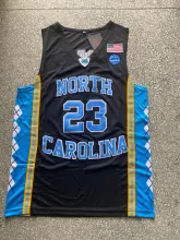 University of North Carolina #23 Black University Jersey 1:1 Quality