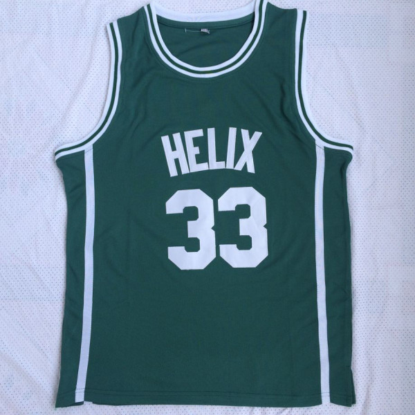 Bill Walton # 33 helix High School Green Embroidered Jersey 1:1 Quality