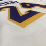 NBA Lakers round neck vintage white 24 Kobe with chip 1:1 Quality