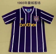 1993 Manchester City Away 1:1 Quality Retro Soccer Jersey
