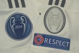 2014-2015 Retro Real Madrid Home Long Sleeve 1:1 Quality Soccer Jersey