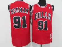 NBA Bull #91 Rodman Retro Red 1:1 Quality