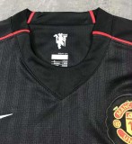 2007-2008 Manchester United 2RD Away Long Sleeve 1:1 Retro Soccer Jersey
