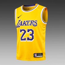 NBA Laker yellow James No.23 1:1 Quality