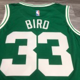 NBA Celtics Retro Green 33 Larry Bird with chip 1:1 Quality