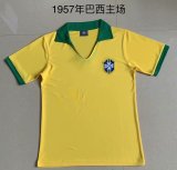 1957 Brazil Home 1:1 Quality Retro Soccer Jersey