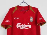 2005-2006 Liverpool Home 1:1 Quality Retro Soccer Jersey