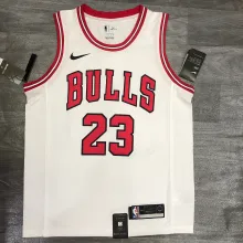 NBA Bulls round white No. 23 Jordan with chip 1:1 Quality