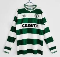 1987-1988 Celtic Home Long Sleeve1:1 1:1 Quality Retro Soccer Jersey