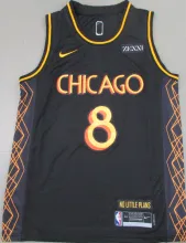 NBA Bull #8 Raven city black 1:1 Quality