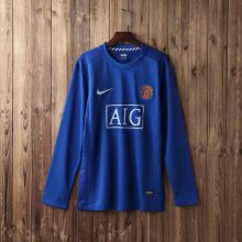 2008/09 Manchester United Away Long Sleeve 1:1 Quality Retro Soccer Jersey