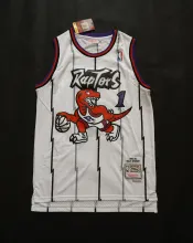 NBA Raptors (mesh print) 1 McGrady white purple 1:1 Quality