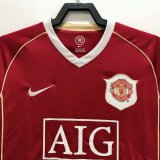 2006-2007 Manchester United Home 1:1 Quality Retro Soccer Jersey