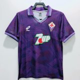 1992-1993 Fiorentina Home Fans 1:1 Quality Retro Soccer Jersey