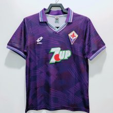 1992-1993 Fiorentina Home Fans 1:1 Quality Retro Soccer Jersey