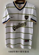 1990 Boca White Fans Retro Soccer Jersey