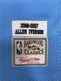 NBA Nuggets # 3 Lverson Retro moon blue top Mesh Jersey 1:1 Quality