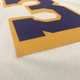 NBA Laker crew neck vintage white No. 3 Anthony Davis with chip 1:1 Quality