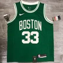 NBA Celtics Retro Green 33 Larry Bird with chip 1:1 Quality