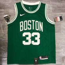 NBA Celtics Retro Green 33 Larry Bird with chip 1:1 Quality