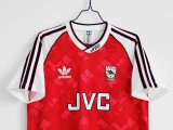 1990-1992 Arsenal Home 1:1 Quality Retro Soccer Jersey