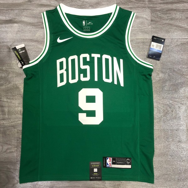 NBA Celtics Retro Green No.9 Rondo with chip 1:1 Quality