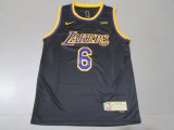 NBA Lakers # 6 James award black 1:1 Quality