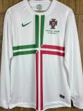 2012 Portugal Away Long Sleeve 1:1 Quality Retro Soccer Jersey