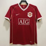 2006-2007 Manchester United Home 1:1 Quality Retro Soccer Jersey