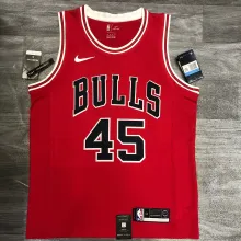 NBA Bulls crew red 45 Jordan with chip 1:1 Quality
