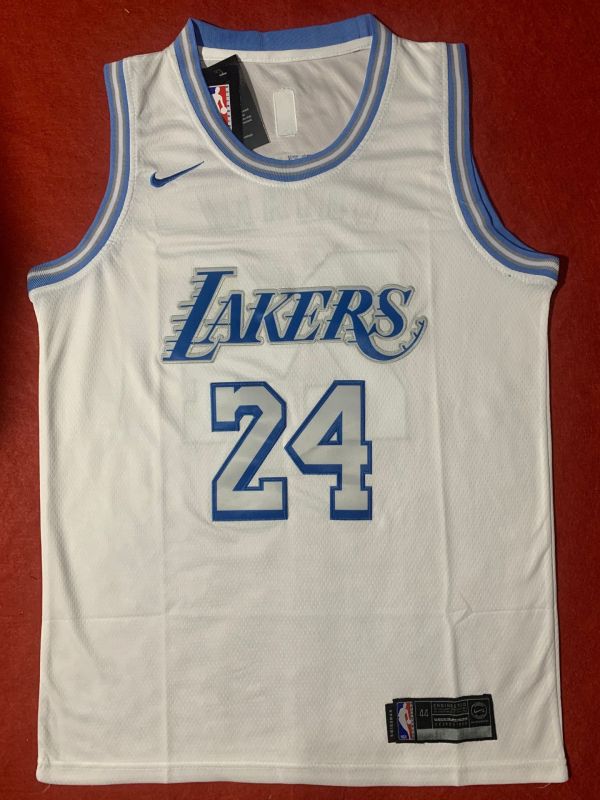 NBA Lakers #24 Kobe 2021 new White NEW 1:1 Quality
