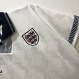 1990 England Home 1:1 Quality Retro Soccer Jersey