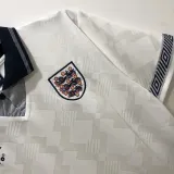 1990 England Home 1:1 Quality Retro Soccer Jersey